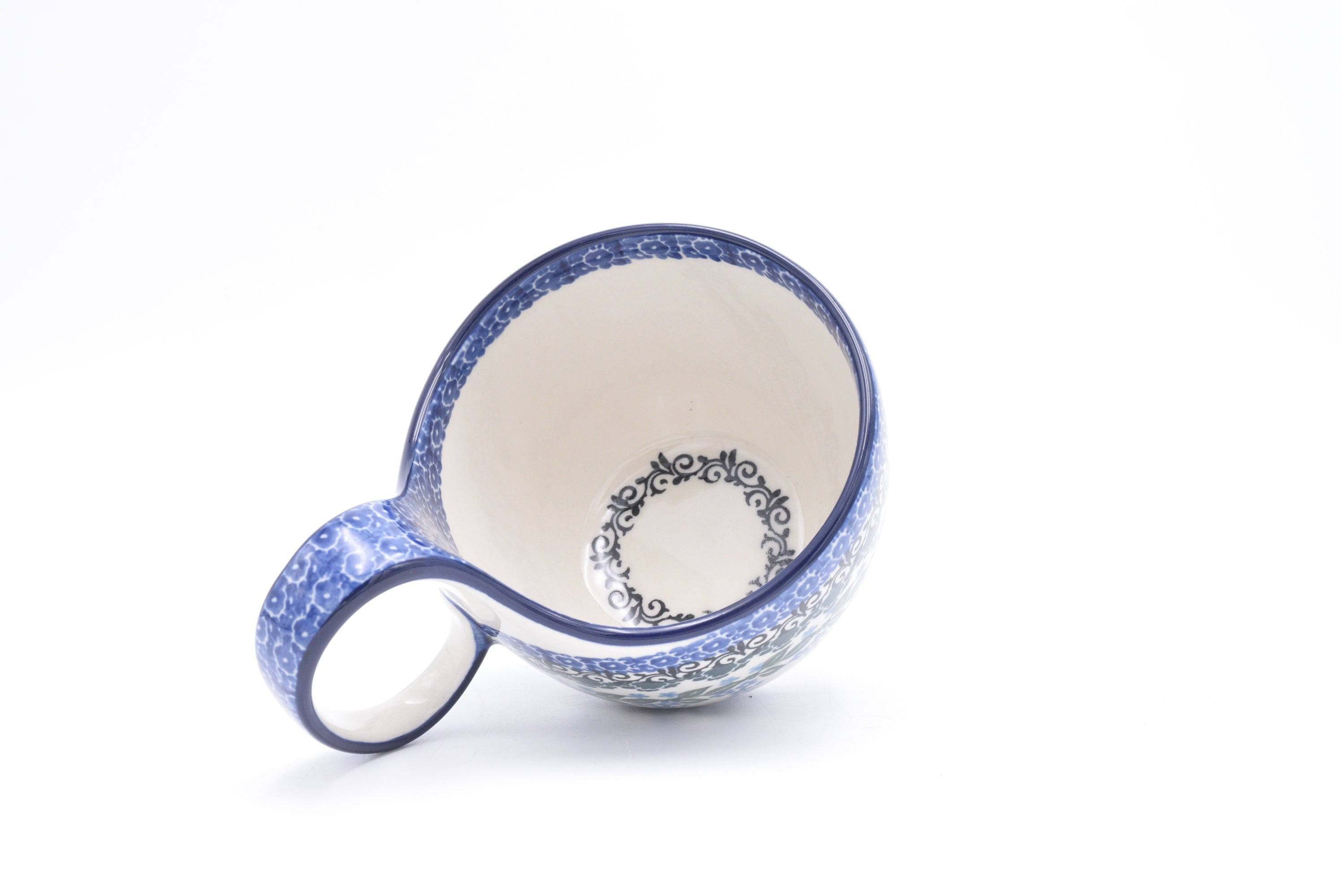 845 Bunzlau Waterscoop 1473 - Blij Blauw Bunzlau