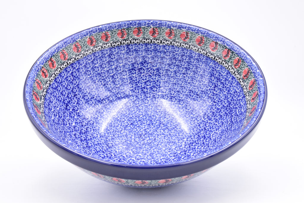 055 Bunzlau Nestschaal 1512 - Blij Blauw Bunzlau