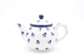 264 Bunzlau Theepot 1663 - Blij Blauw Bunzlau