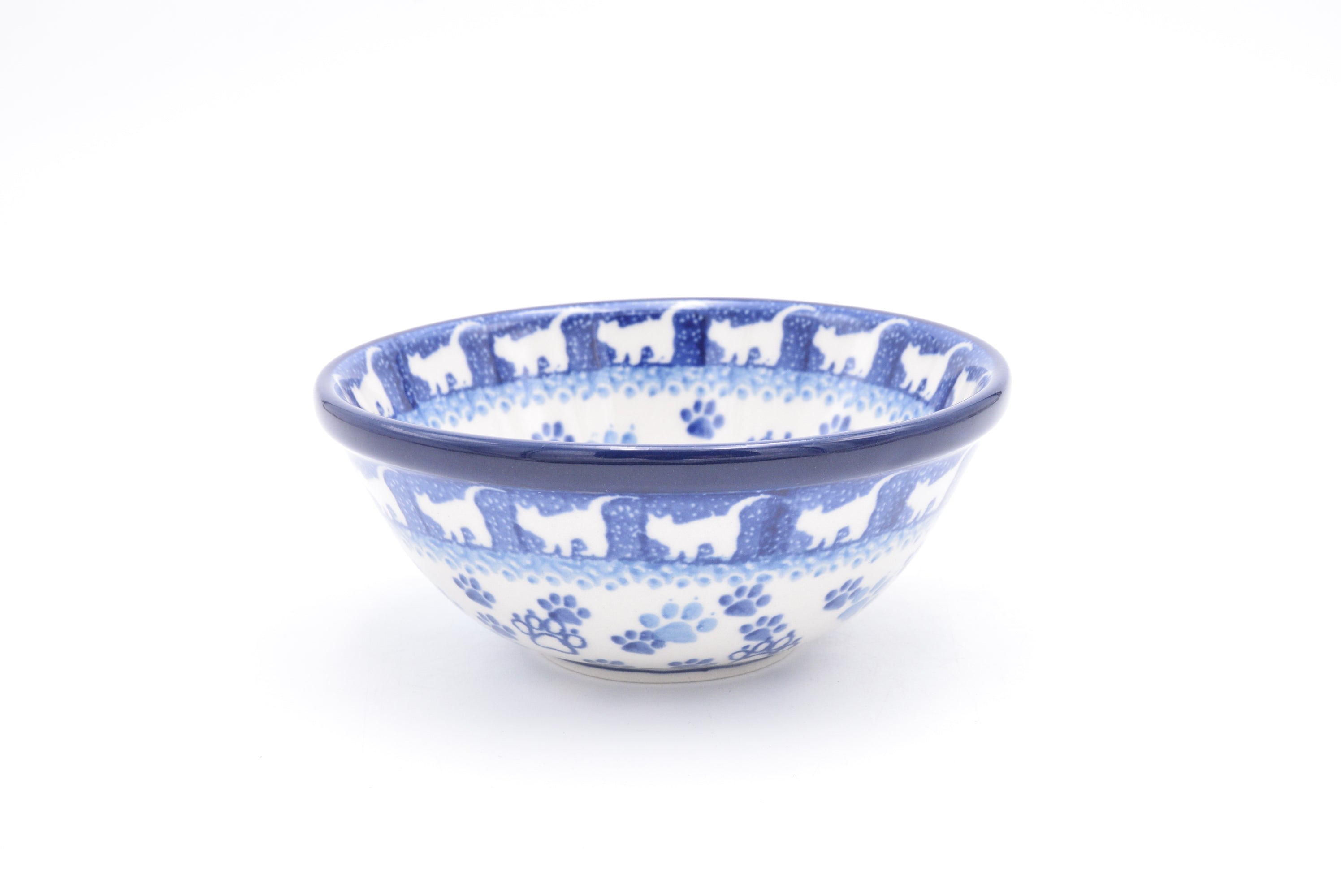 556 Bunzlau Nestschaal 1771 - Blij Blauw Bunzlau