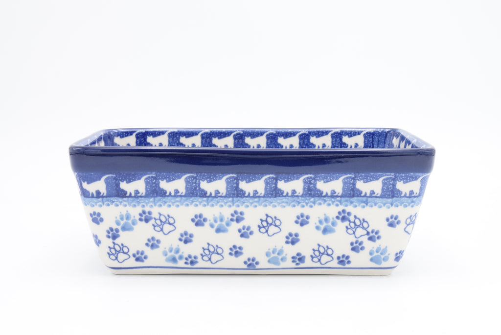 603 Bunzlau Cakevorm 1771 - Blij Blauw Bunzlau