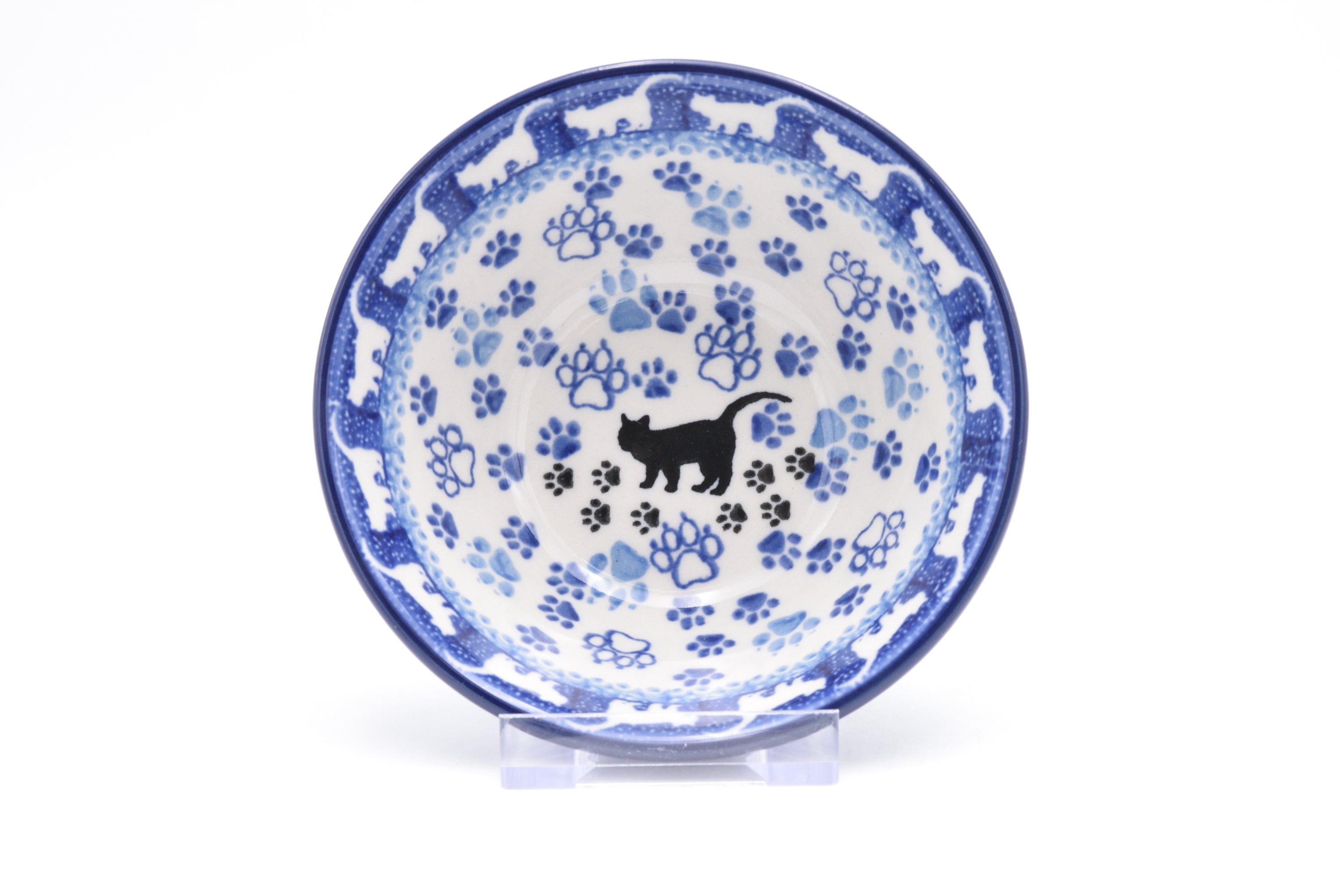 556 Bunzlau Nestschaal 1771 - Blij Blauw Bunzlau