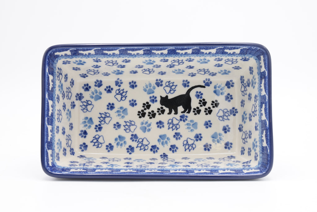 603 Bunzlau Cakevorm 1771 - Blij Blauw Bunzlau