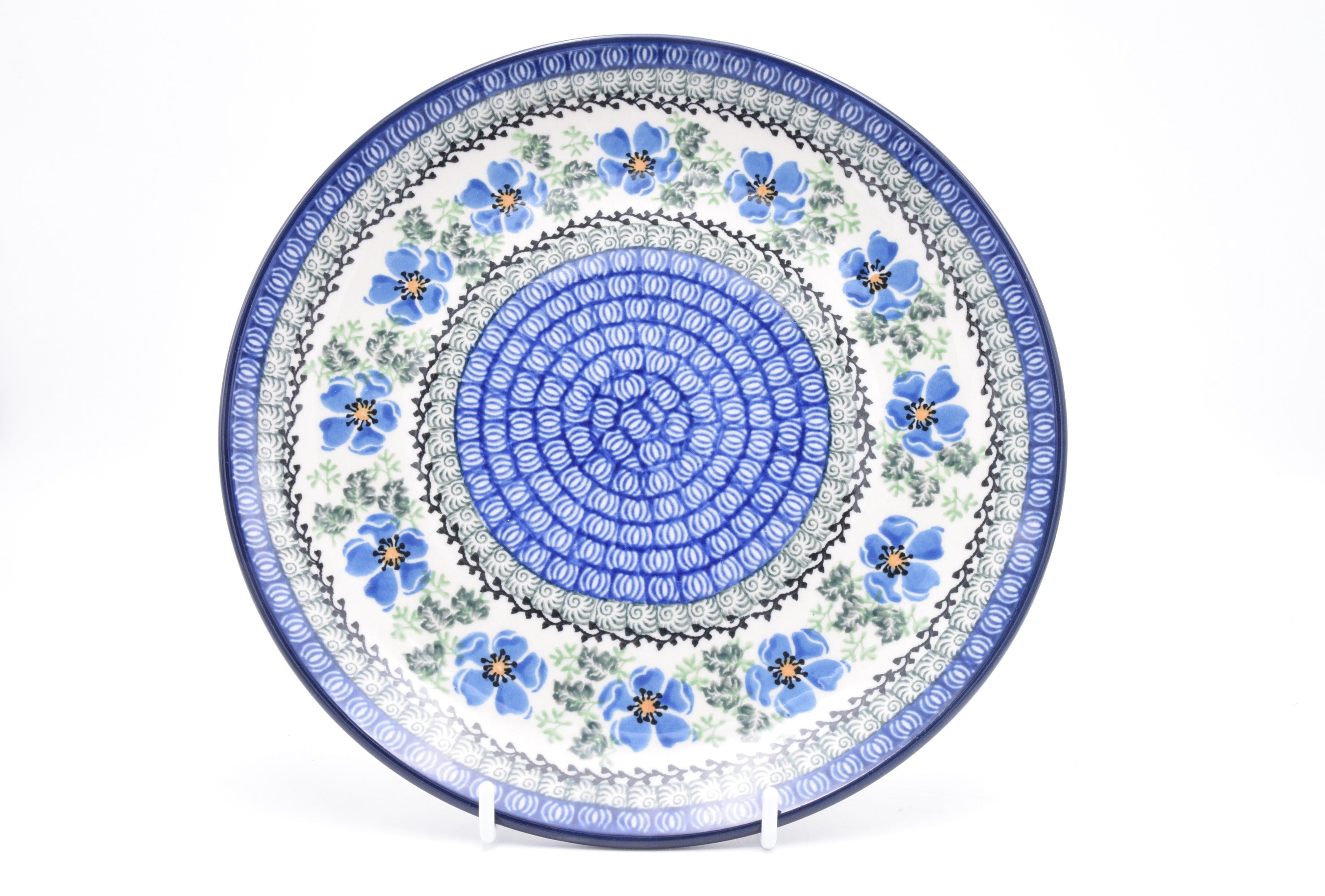 257 Bunzlau Dinerbord 1915 - Blij Blauw Bunzlau