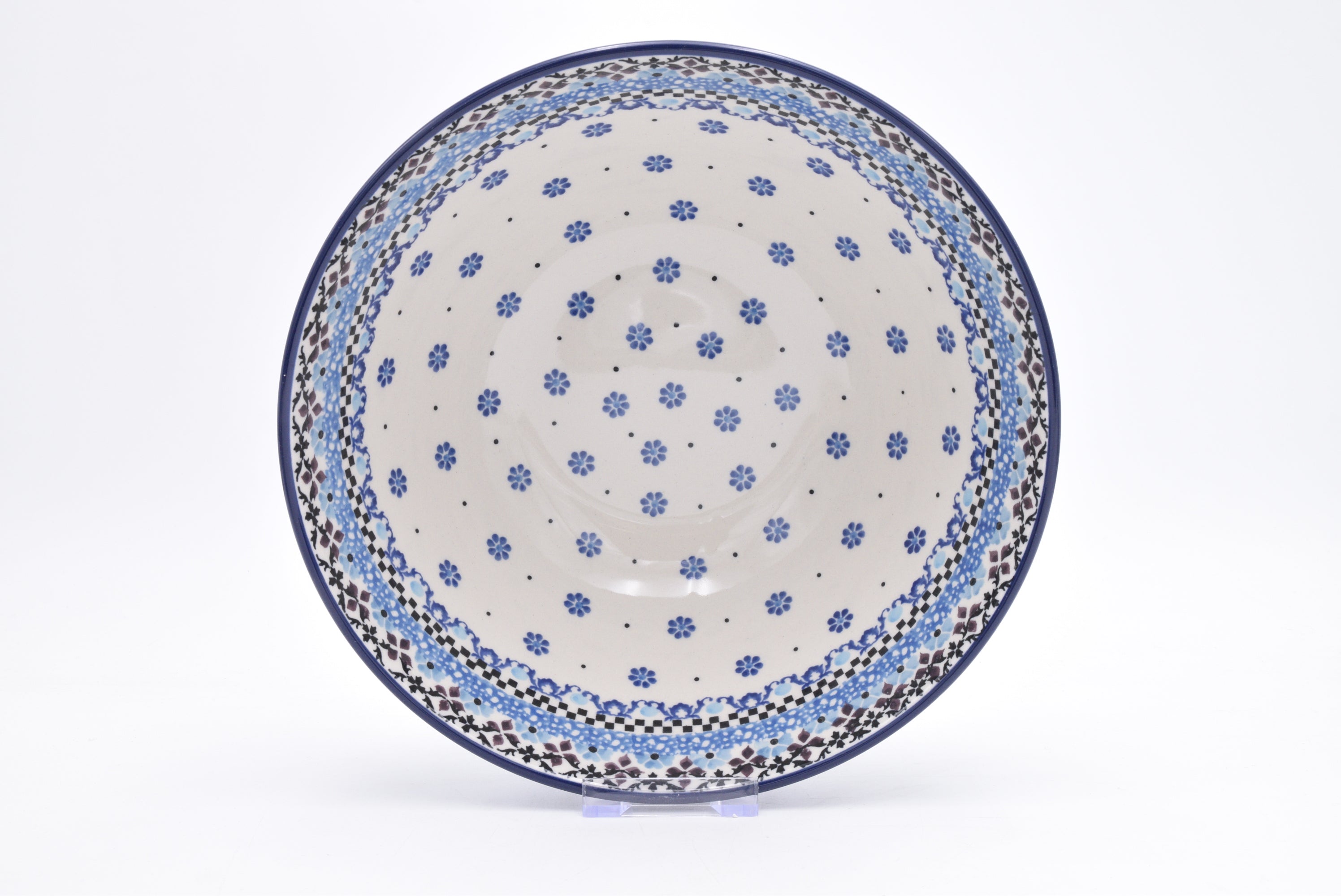 056 Bunzlau Nestschaal 1994 - Blij Blauw Bunzlau