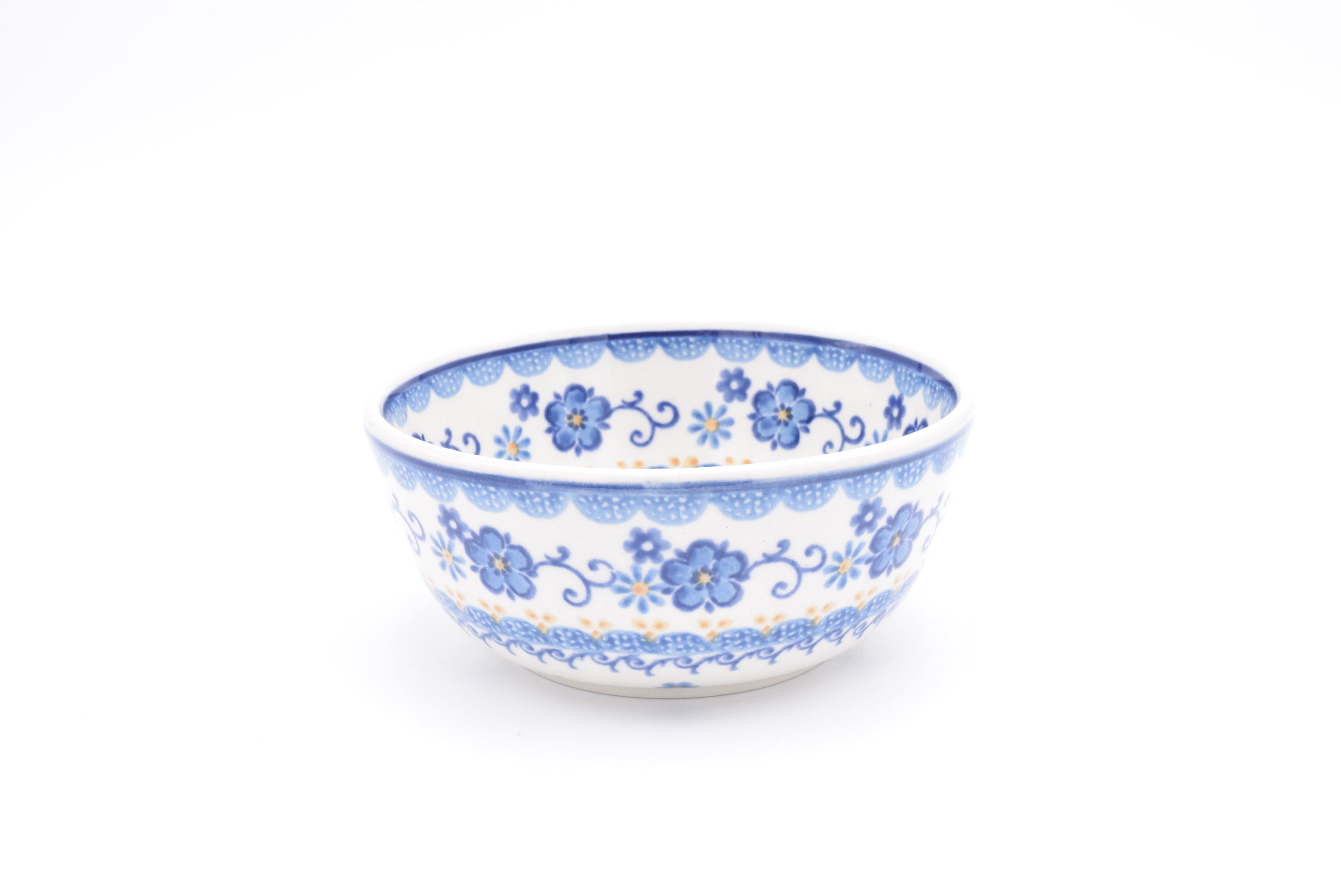 017 Bunzlau Ricebowl  2066 - Blij Blauw Bunzlau