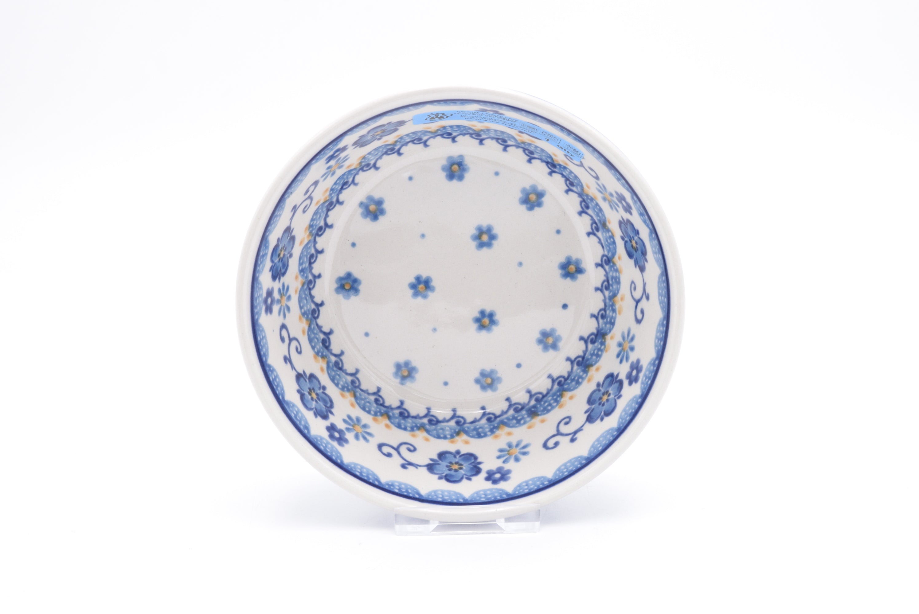 017 Bunzlau Ricebowl  2066 - Blij Blauw Bunzlau