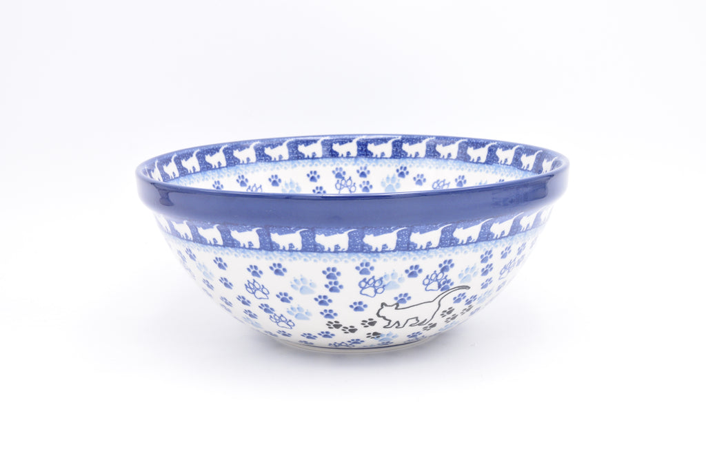 056 Bunzlau Nestschaal 2155 - Blij Blauw Bunzlau