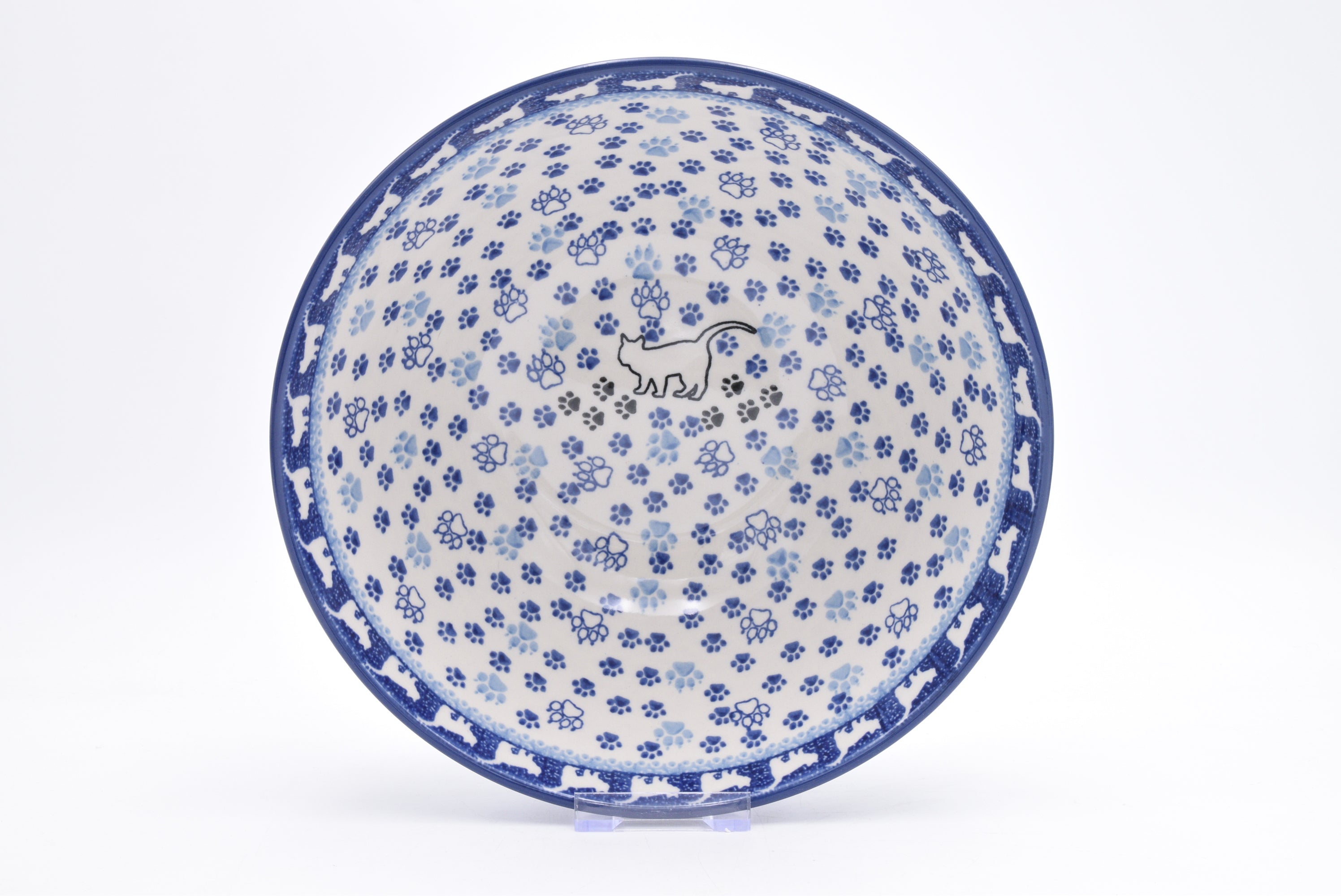 056 Bunzlau Nestschaal 2155 - Blij Blauw Bunzlau