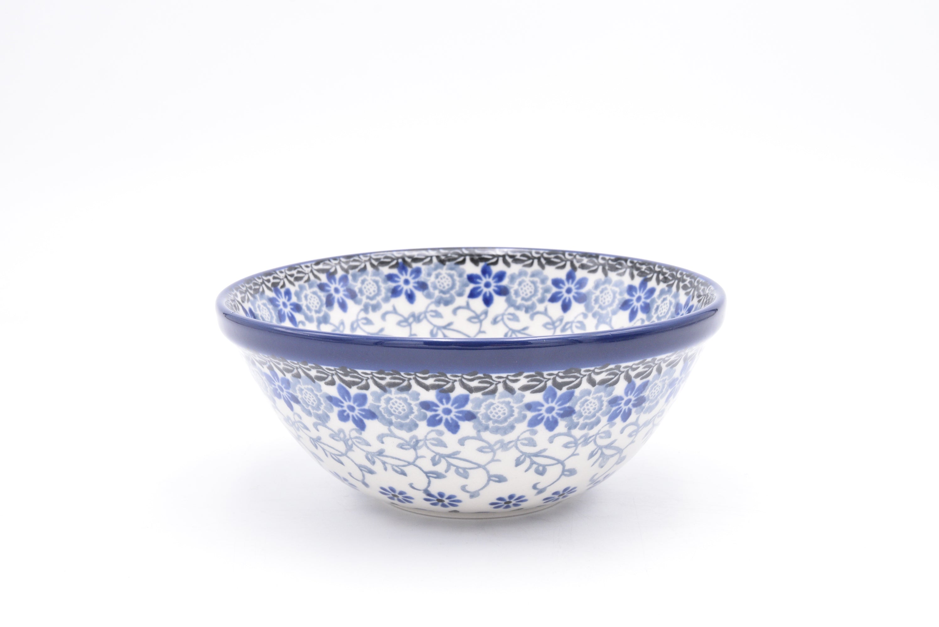 059 Bunzlau Nestschaal 2158 - Blij Blauw Bunzlau