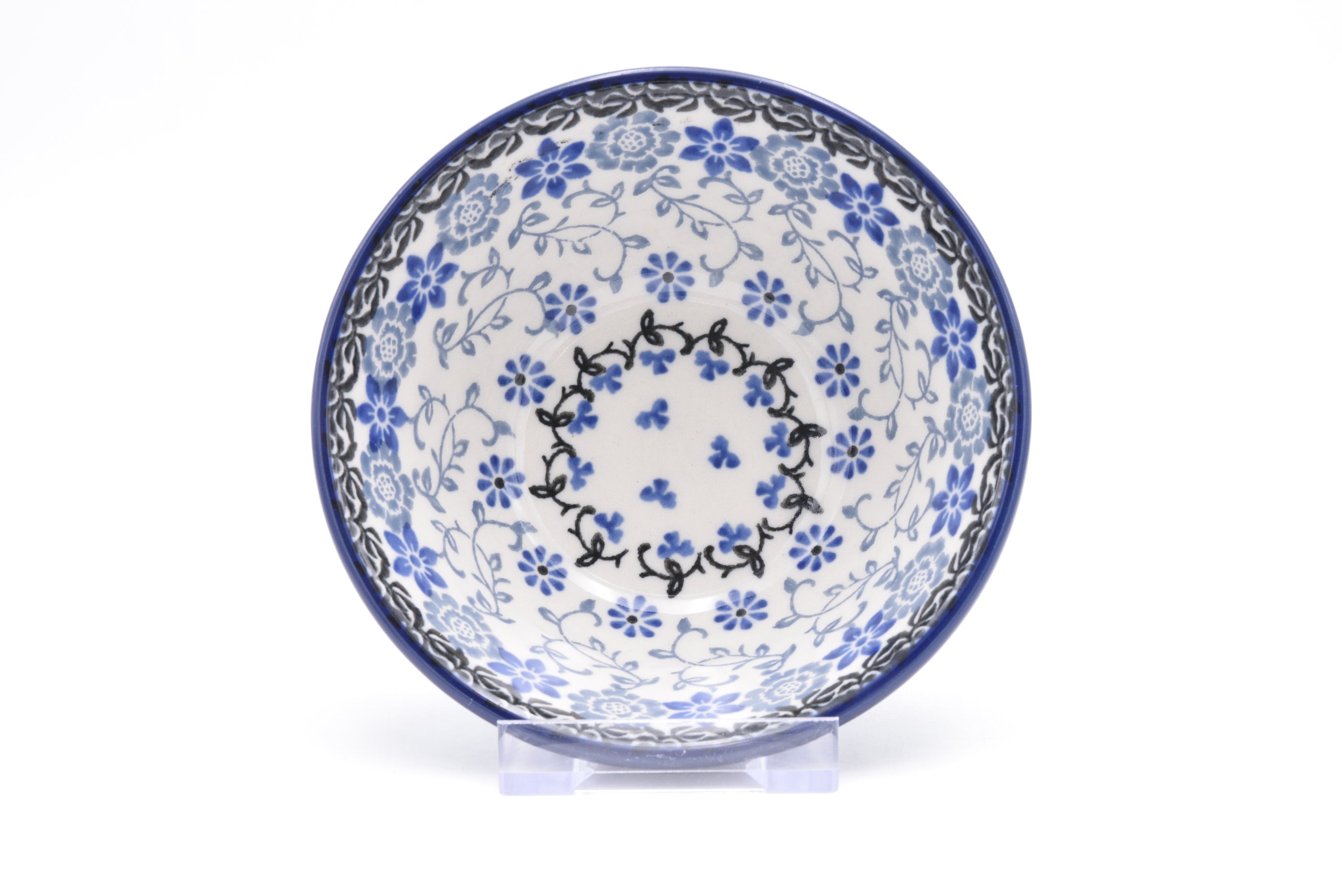 556 Bunzlau Nestschaal 2158 - Blij Blauw Bunzlau