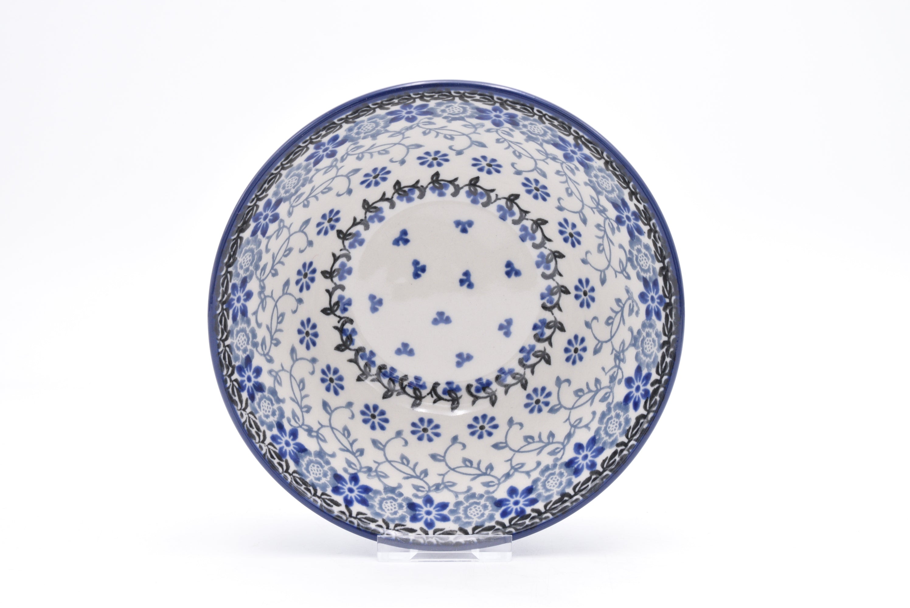 059 Bunzlau Nestschaal 2158 - Blij Blauw Bunzlau