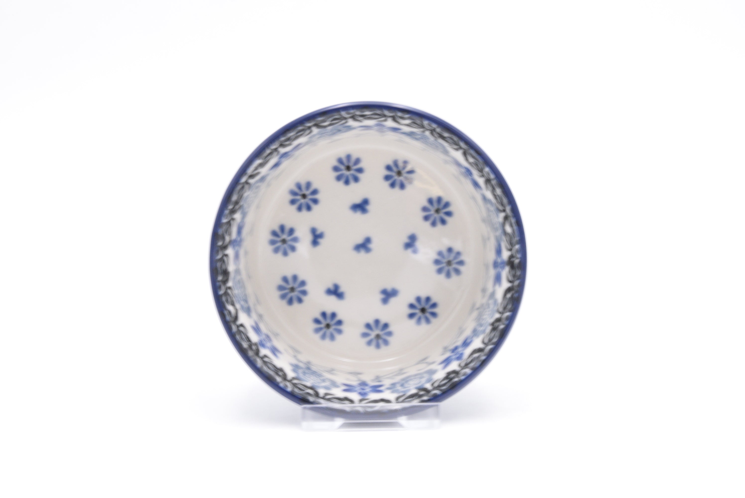 409 Bunzlau Schaaltje Soufflé 2158 - Blij Blauw Bunzlau