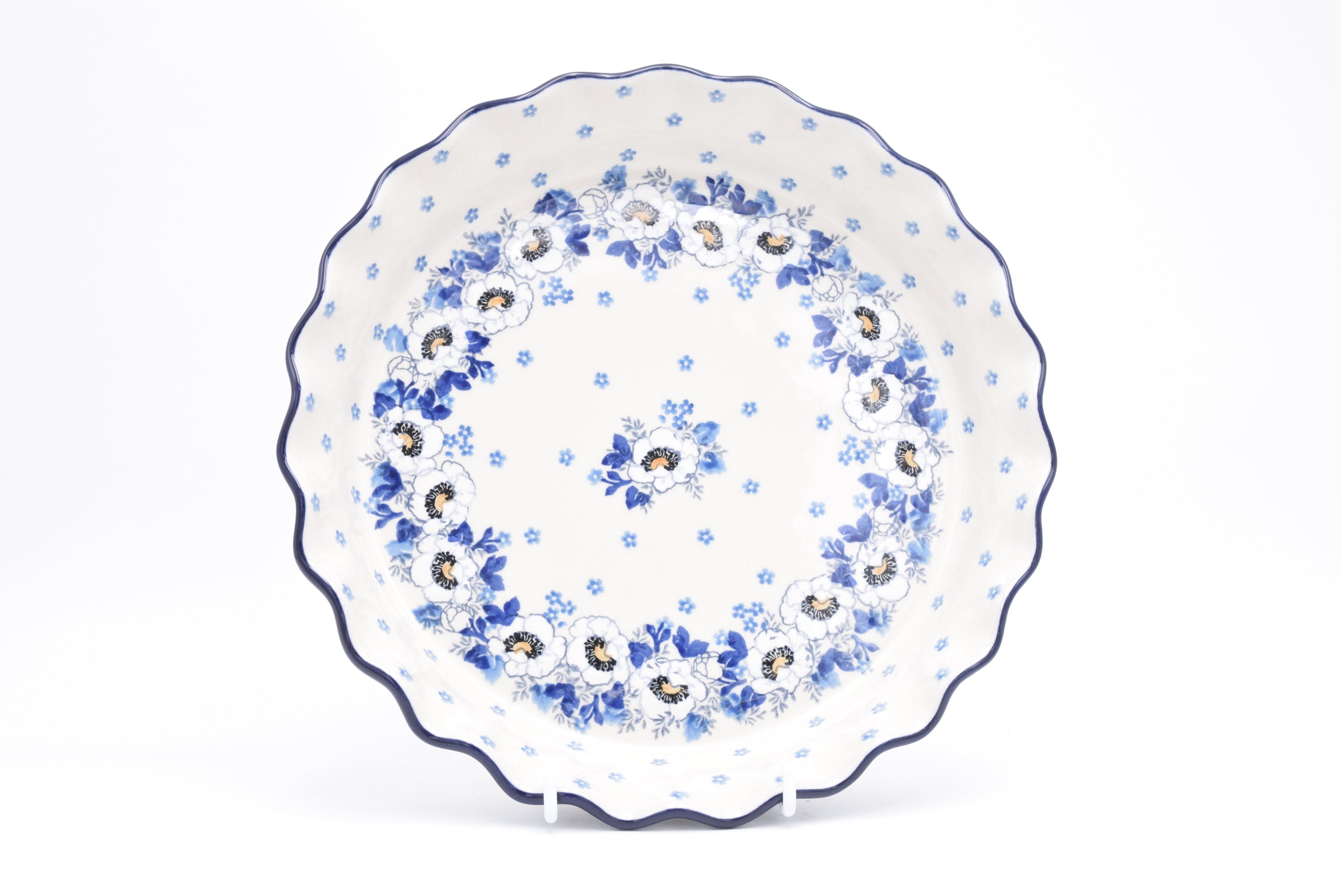 636 Bunzlau Ovenschaal 2222 - Blij Blauw Bunzlau