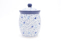104 Bunzlau Pot met deksel 2289 - Blij Blauw Bunzlau