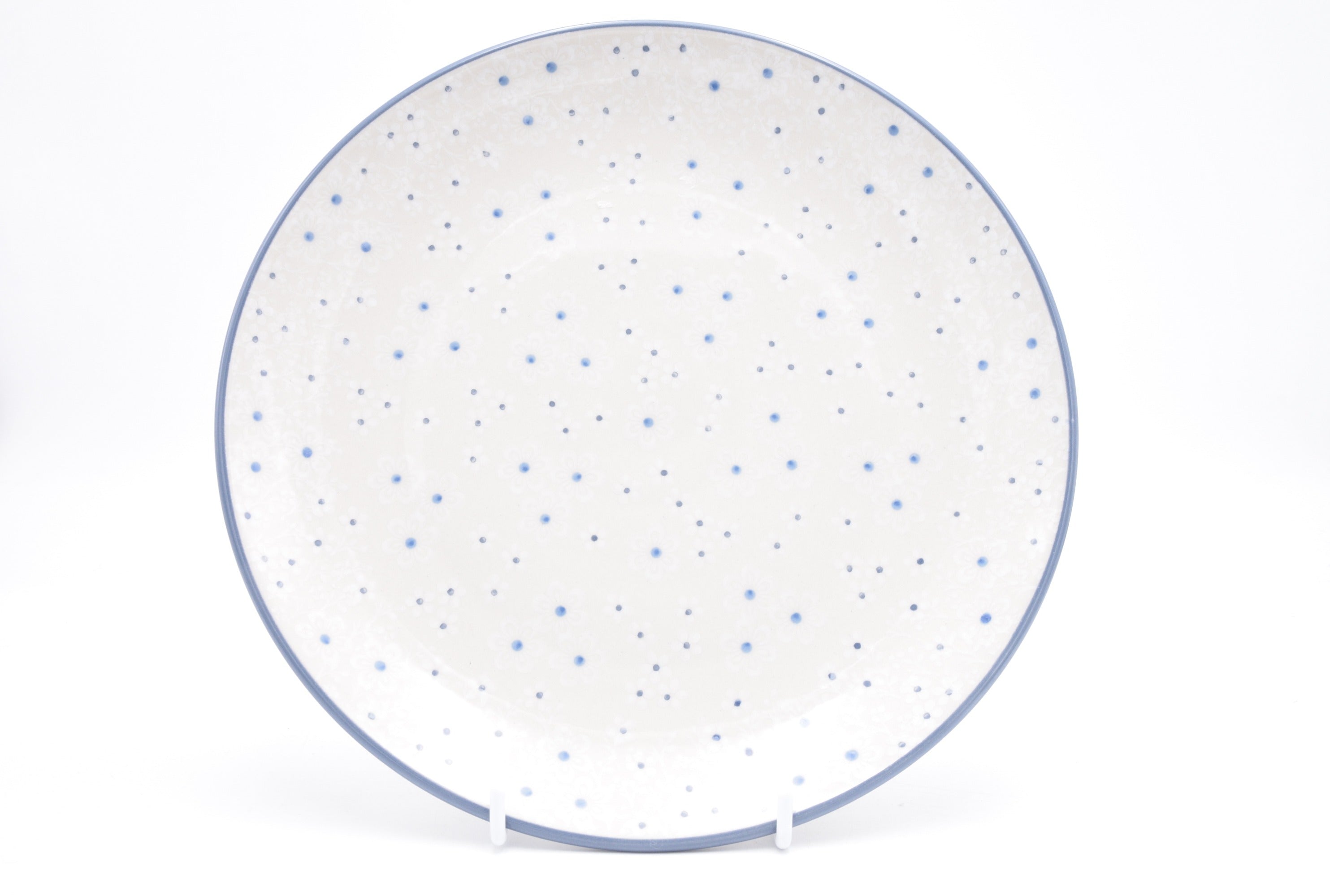 257 Bunzlau Dinerbord 2330 - Blij Blauw Bunzlau