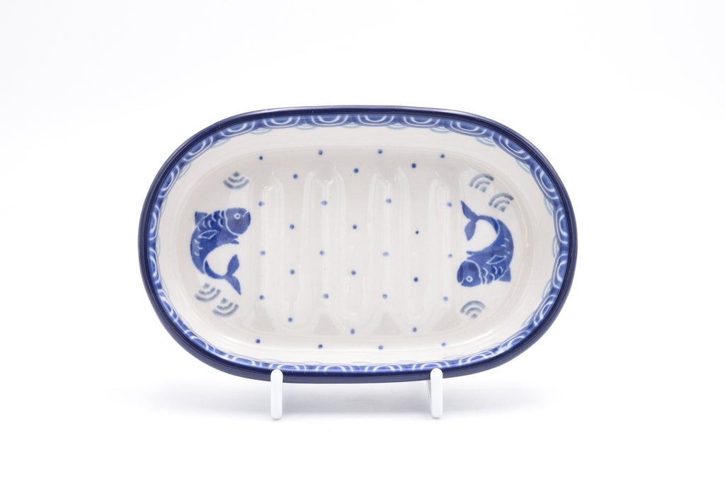 G63 Bunzlau Zeepbakje 2372 - Blij Blauw Bunzlau