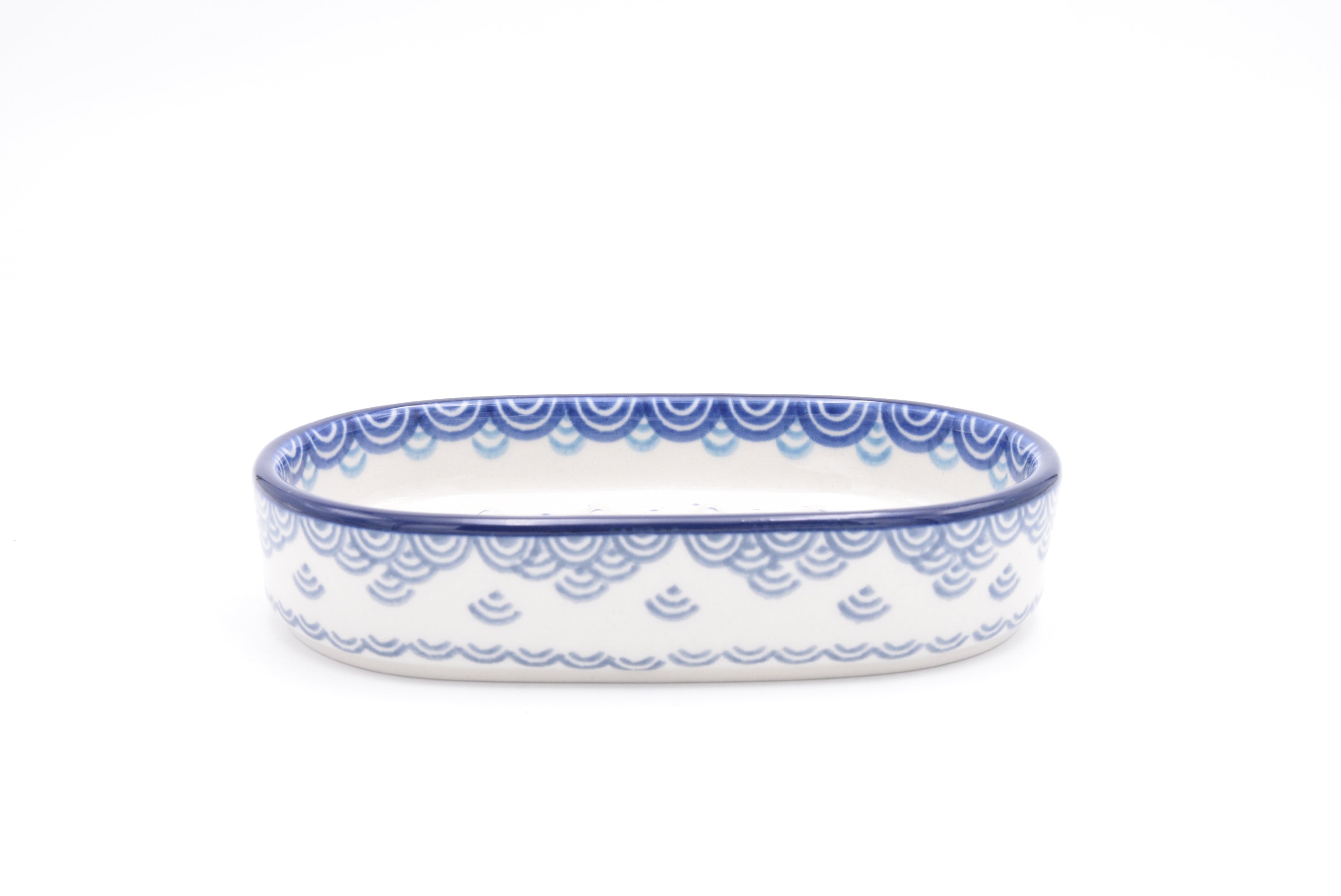 G63 Bunzlau Zeepbakje 2372 - Blij Blauw Bunzlau