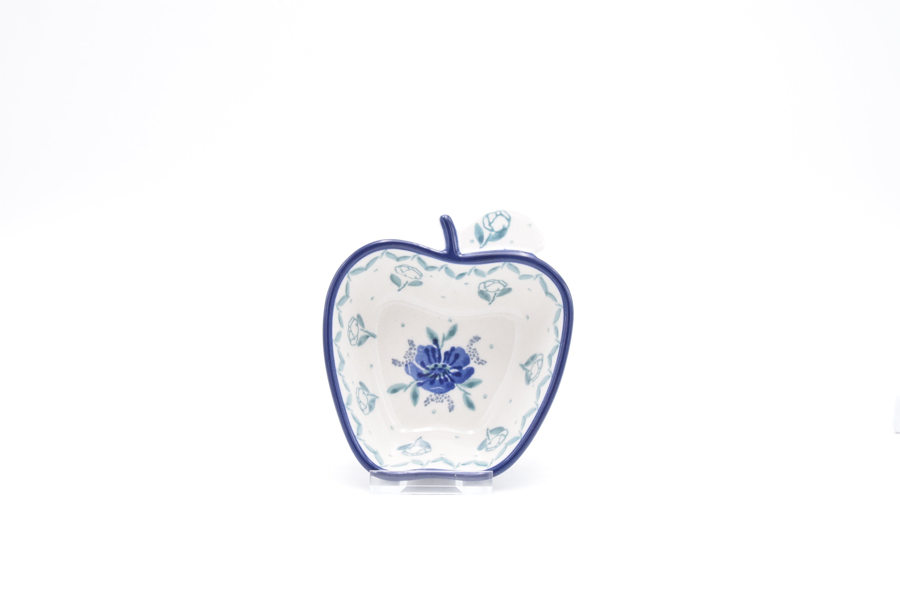 B50 Bunzlau appelschaaltje  2397 - Blij Blauw Bunzlau