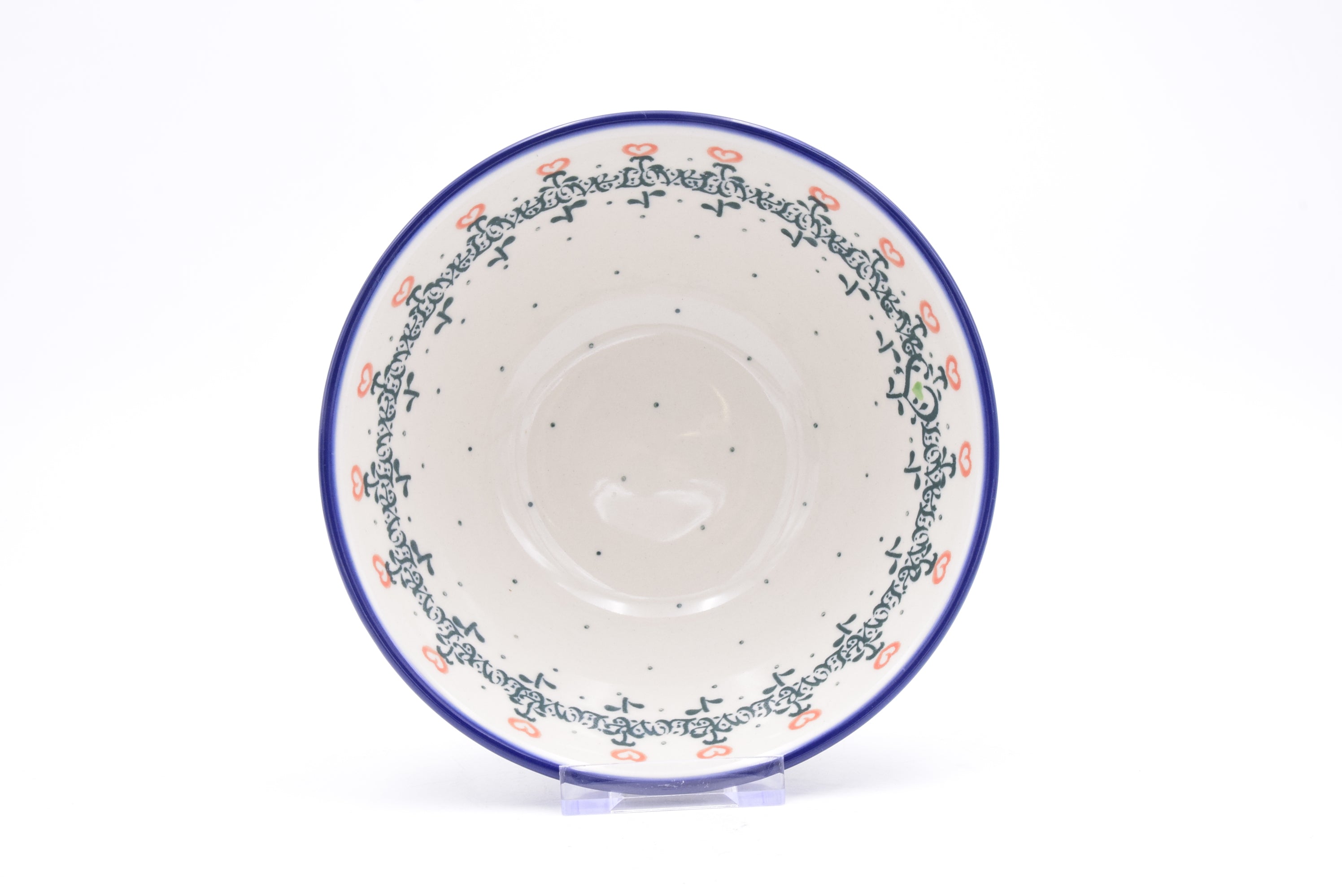 058 Bunzlau Nestschaal 2449 - Blij Blauw Bunzlau