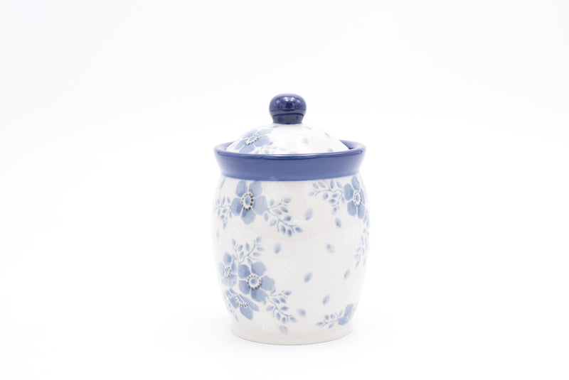 108 Bunzlau Kruidenpotje 2496 - Blij Blauw Bunzlau