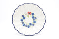 248 Bunzlau Schaal laag ribbel 2511 - Blij Blauw Bunzlau