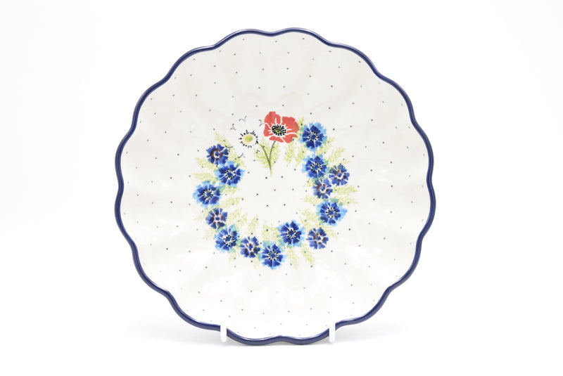 248 Bunzlau Schaal laag ribbel 2511 - Blij Blauw Bunzlau
