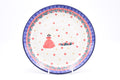 257 Bunzlau Dinerbord 2521 - Blij Blauw Bunzlau