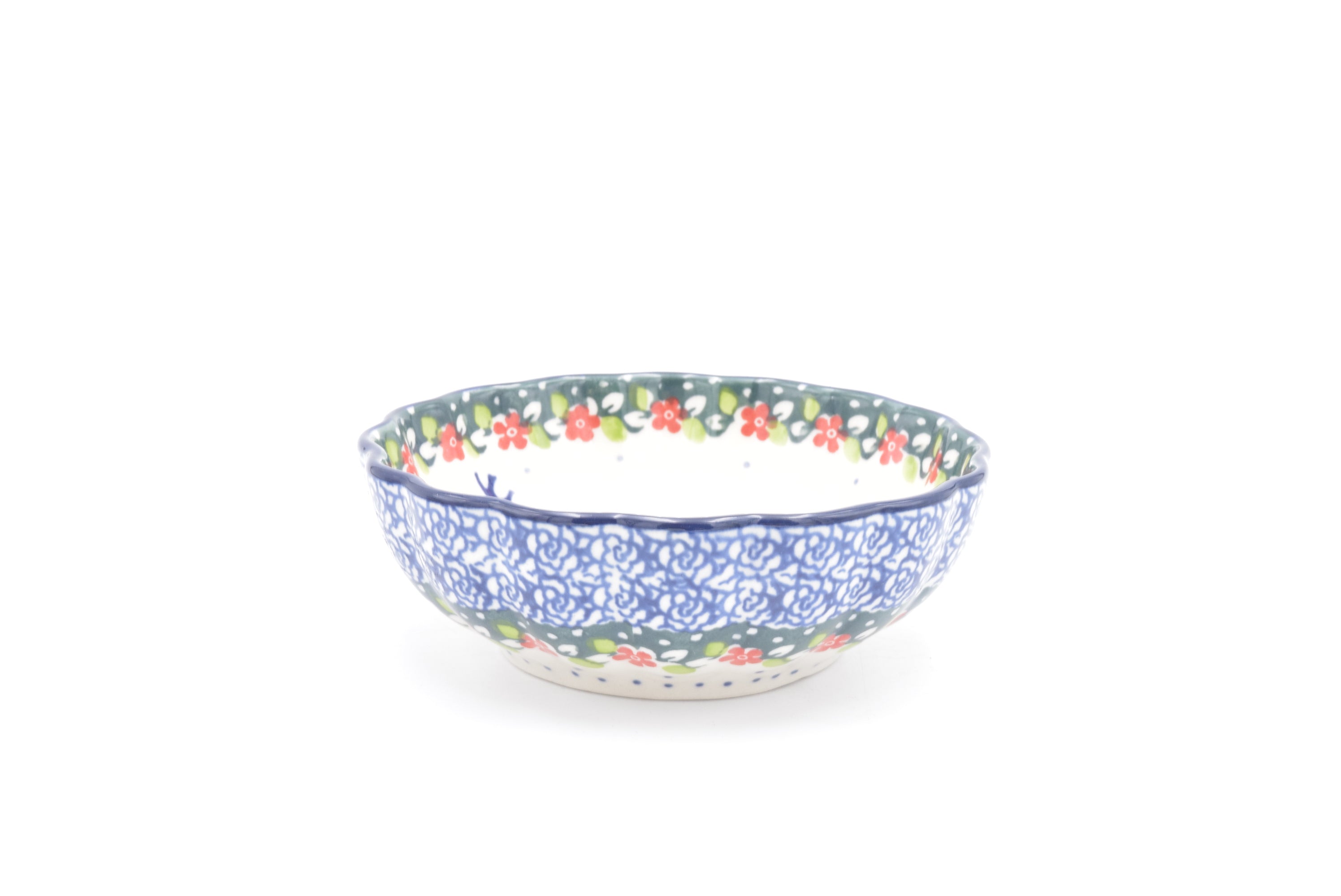 023 Bunzlau Schaaltje Ribbel 2523 - Blij Blauw Bunzlau