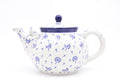 444 Bunzlau Theepot 2550 - Blij Blauw Bunzlau