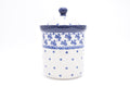 492 Bunzlau Pot met deksel 2606 - Blij Blauw Bunzlau