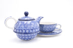 C01 Bunzlau Tea for One 2615-2 - Blij Blauw Bunzlau