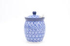 962 Bunzlau Pot met deksel 2615 - Blij Blauw Bunzlau