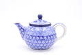 264 Bunzlau Theepot 2615 - Blij Blauw Bunzlau