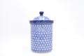 493 Bunzlau Pot met deksel 2615 - Blij Blauw Bunzlau