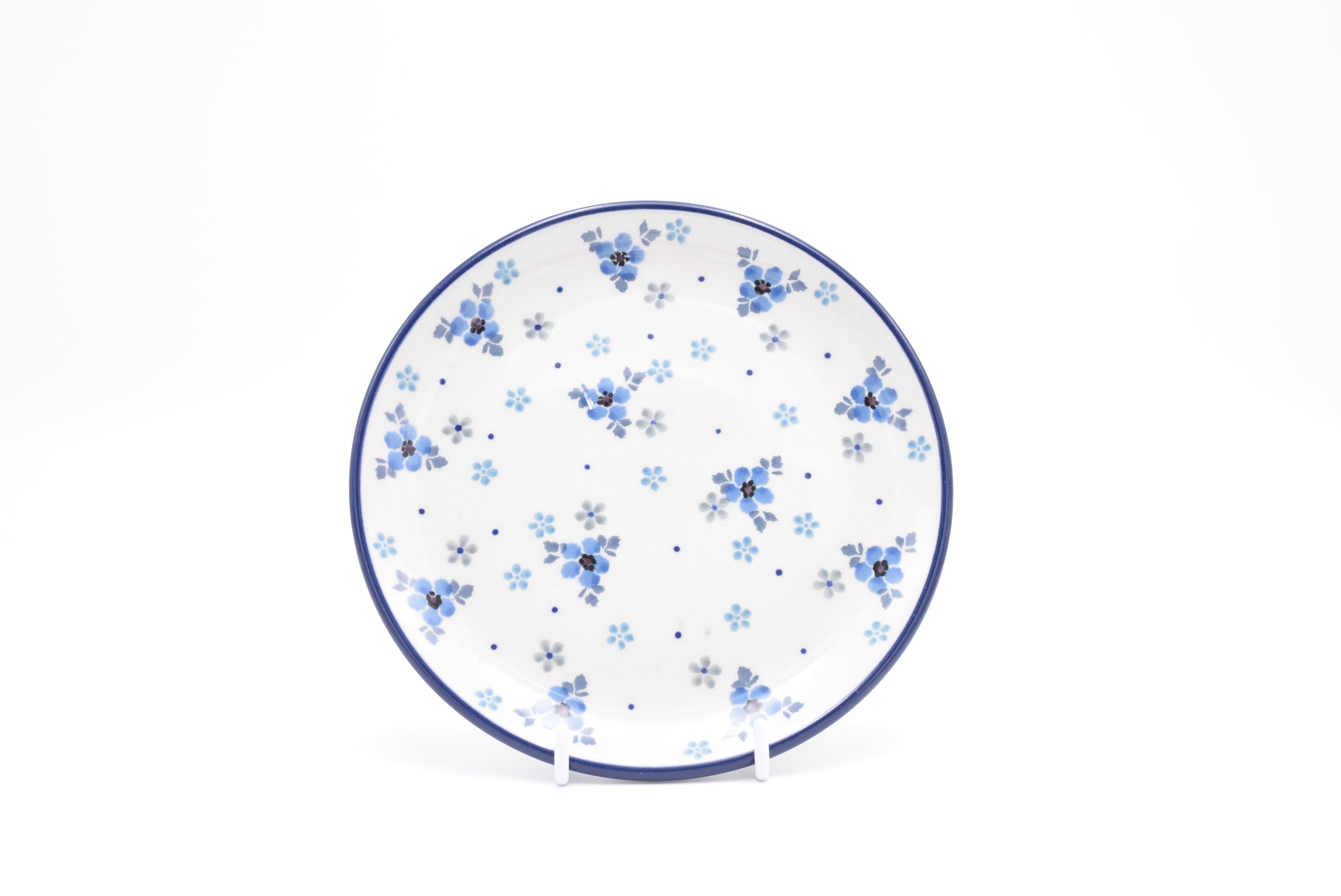 261 Bunzlau Gebaksbord 2640 - Blij Blauw Bunzlau