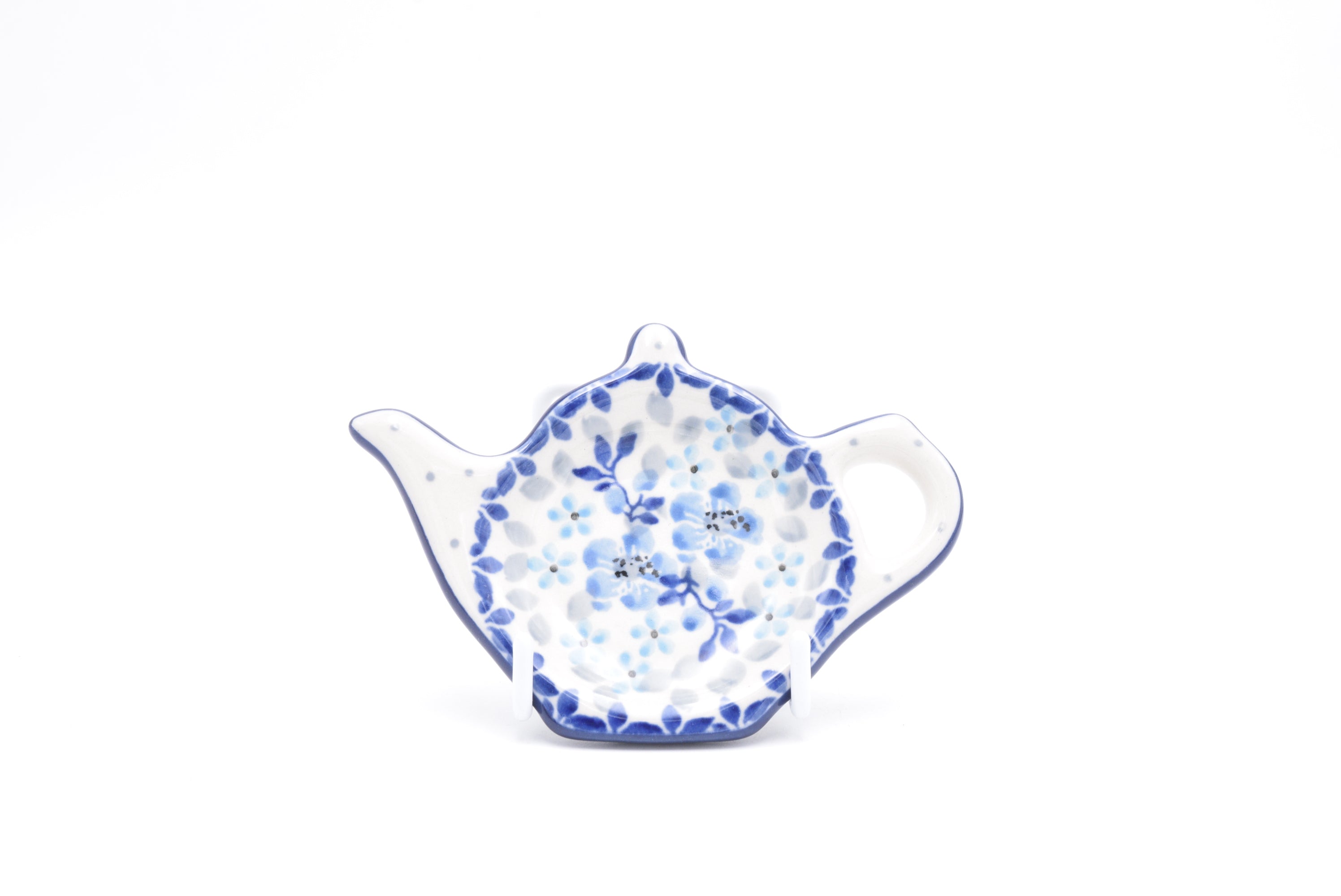 766 Bunzlau Theetipje 3278 - Blij Blauw Bunzlau