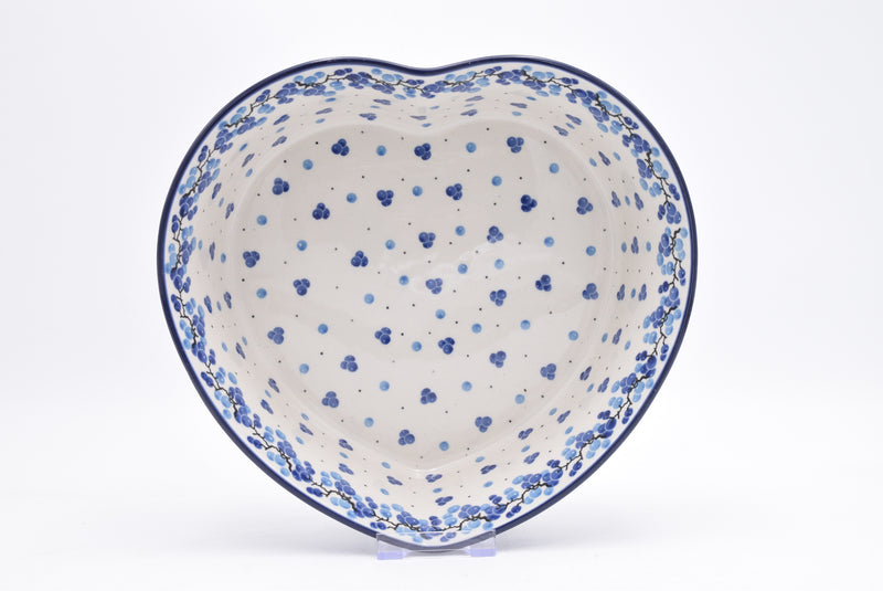 970 Bunzlau Schaal Hart 2716 - Blij Blauw Bunzlau