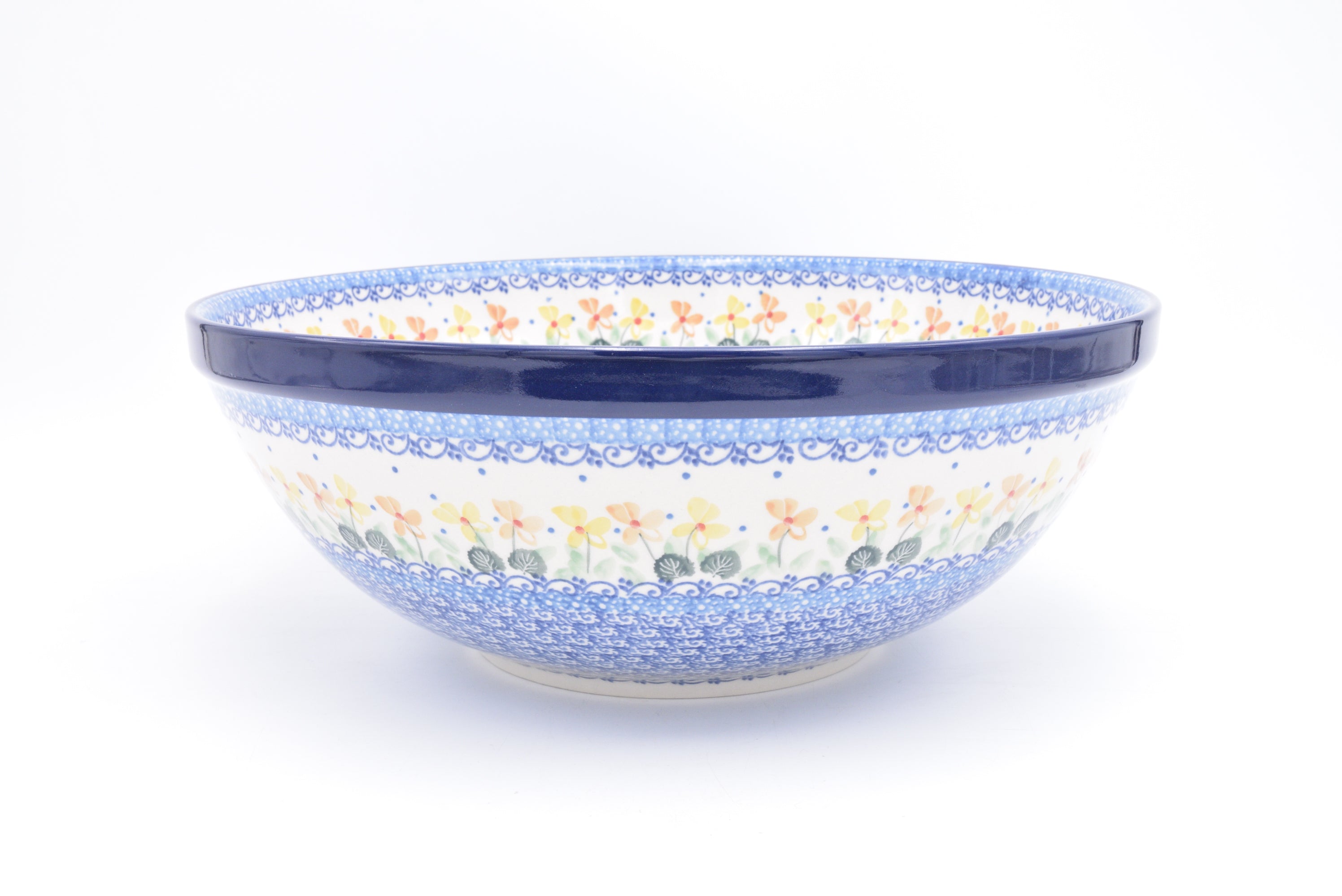 154 Bunzlau Nestschaal 2753 - Blij Blauw Bunzlau