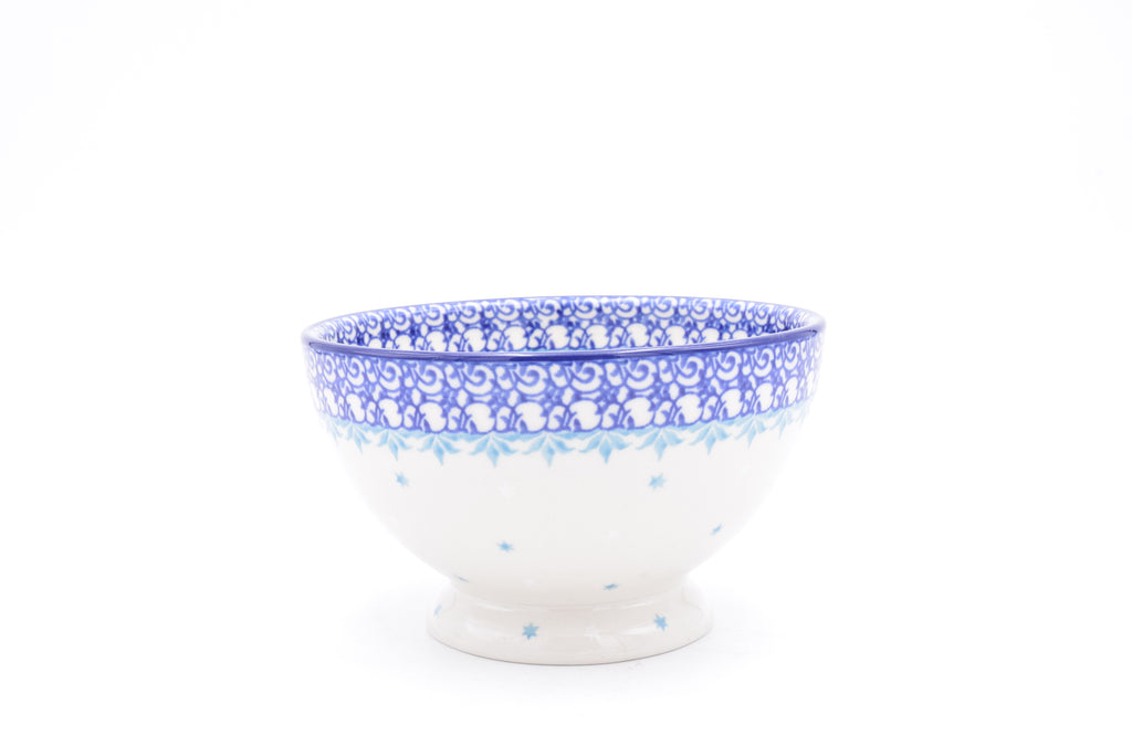 206 Bunzlau Schaal op voet 2798 - Blij Blauw Bunzlau