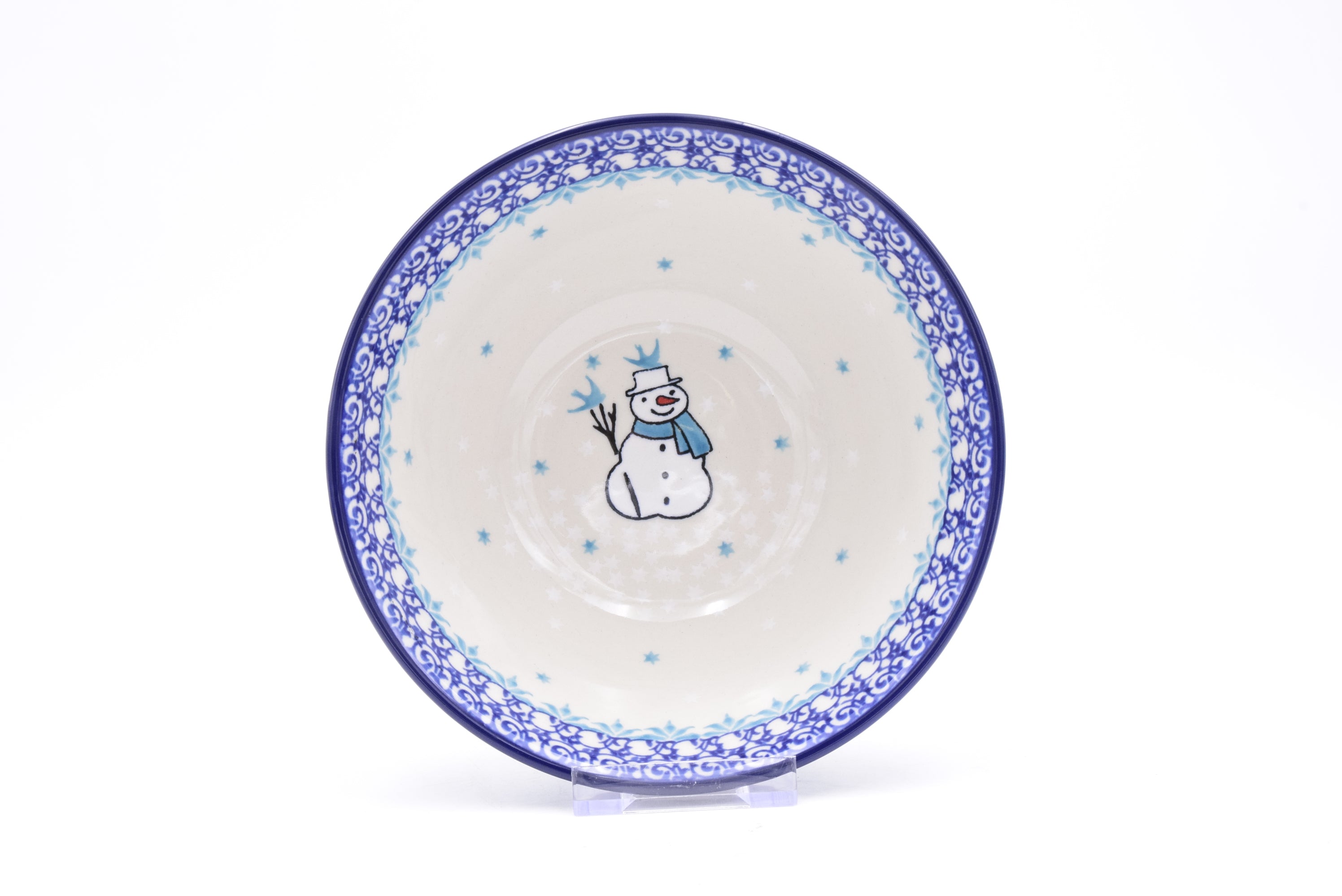 058 Bunzlau Nestschaal 2798 - Blij Blauw Bunzlau