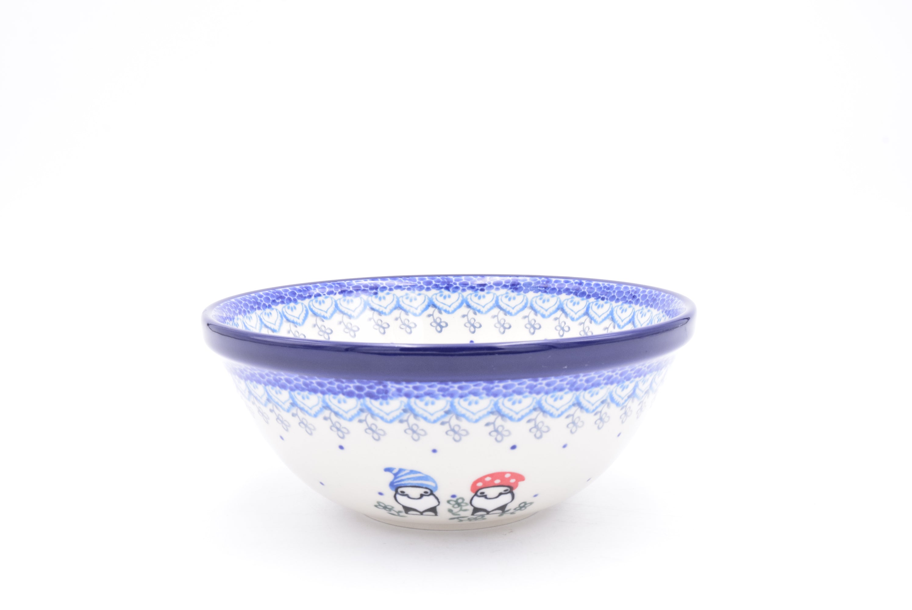 058 Bunzlau Nestschaal 2799 - Blij Blauw Bunzlau