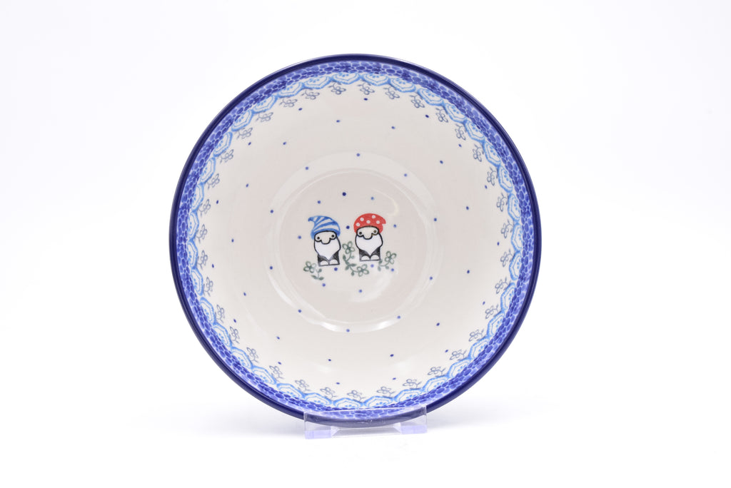 058 Bunzlau Nestschaal 2799 - Blij Blauw Bunzlau