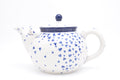 444 Bunzlau Theepot 2874 - Blij Blauw Bunzlau