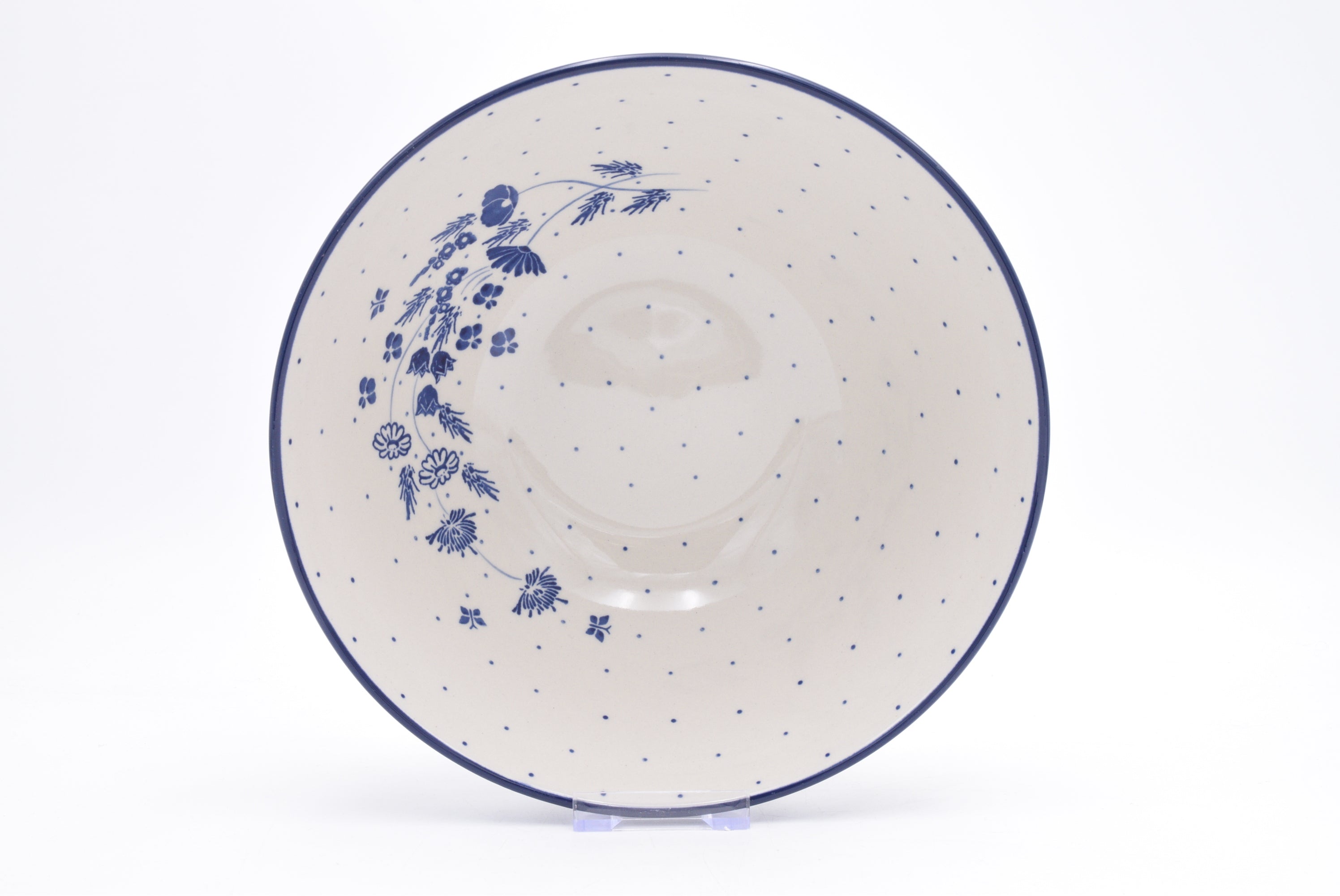 056 Bunzlau Nestschaal 2880 - Blij Blauw Bunzlau