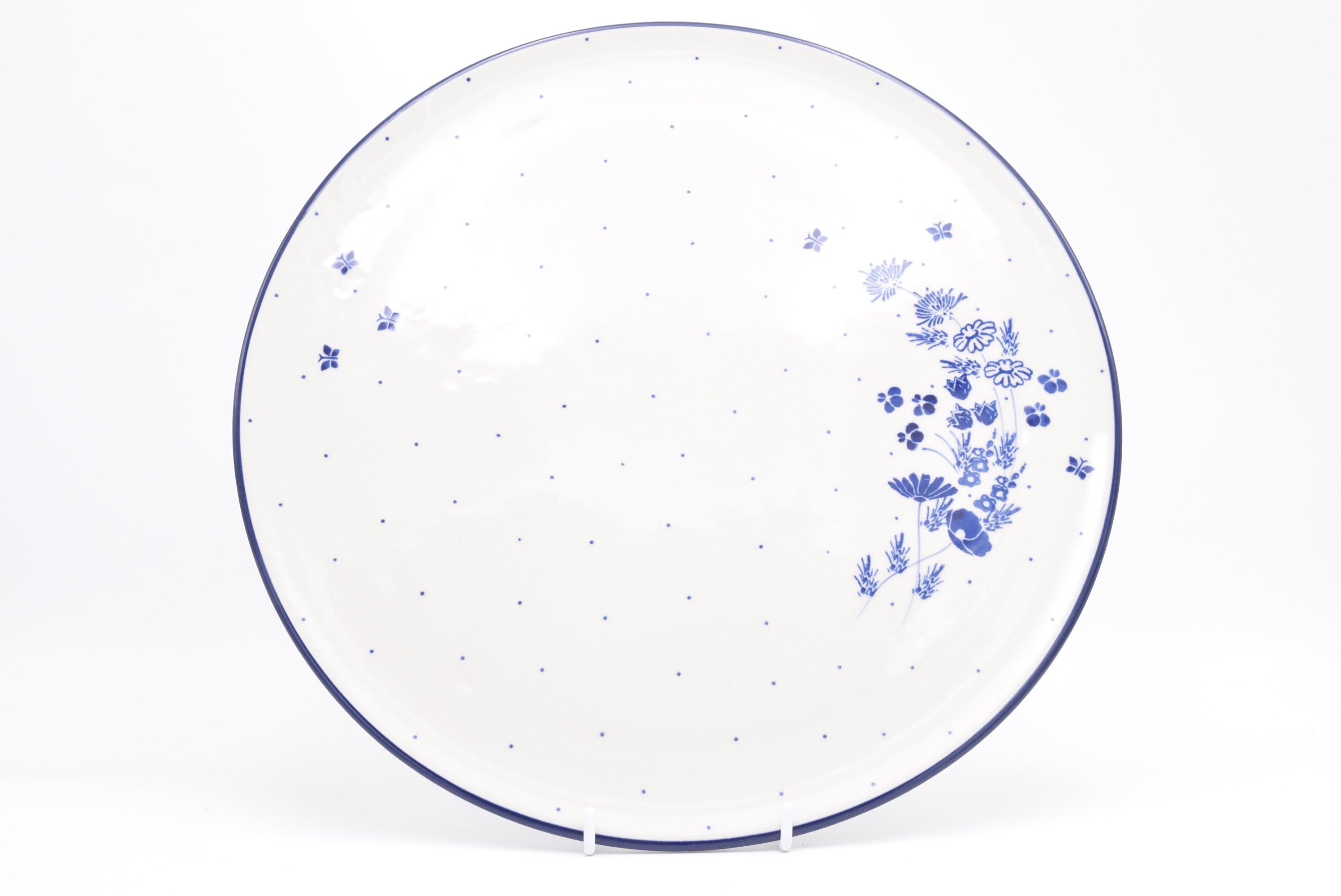 D53 Bunzlau Pizzabord 2880 - Blij Blauw Bunzlau
