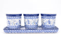 290 Bunzlau Kruidenpotjes 2896 - Blij Blauw Bunzlau