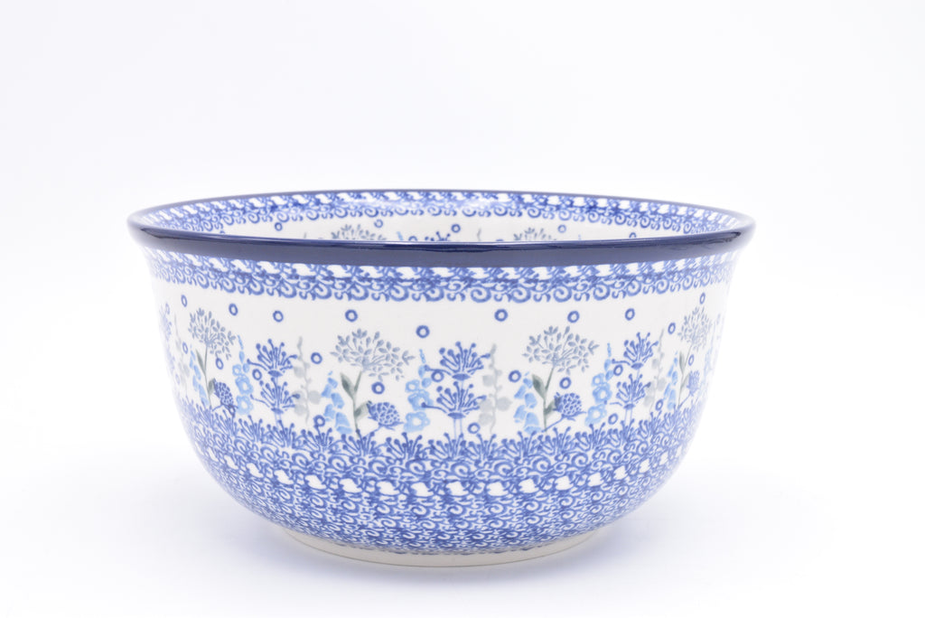214 Bunzlau Diepe schaal 2896 - Blij Blauw Bunzlau