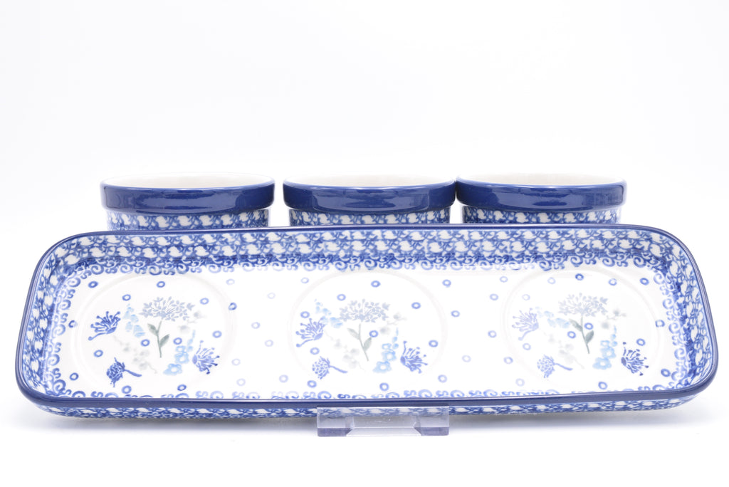 290 Bunzlau Kruidenpotjes 2896 - Blij Blauw Bunzlau