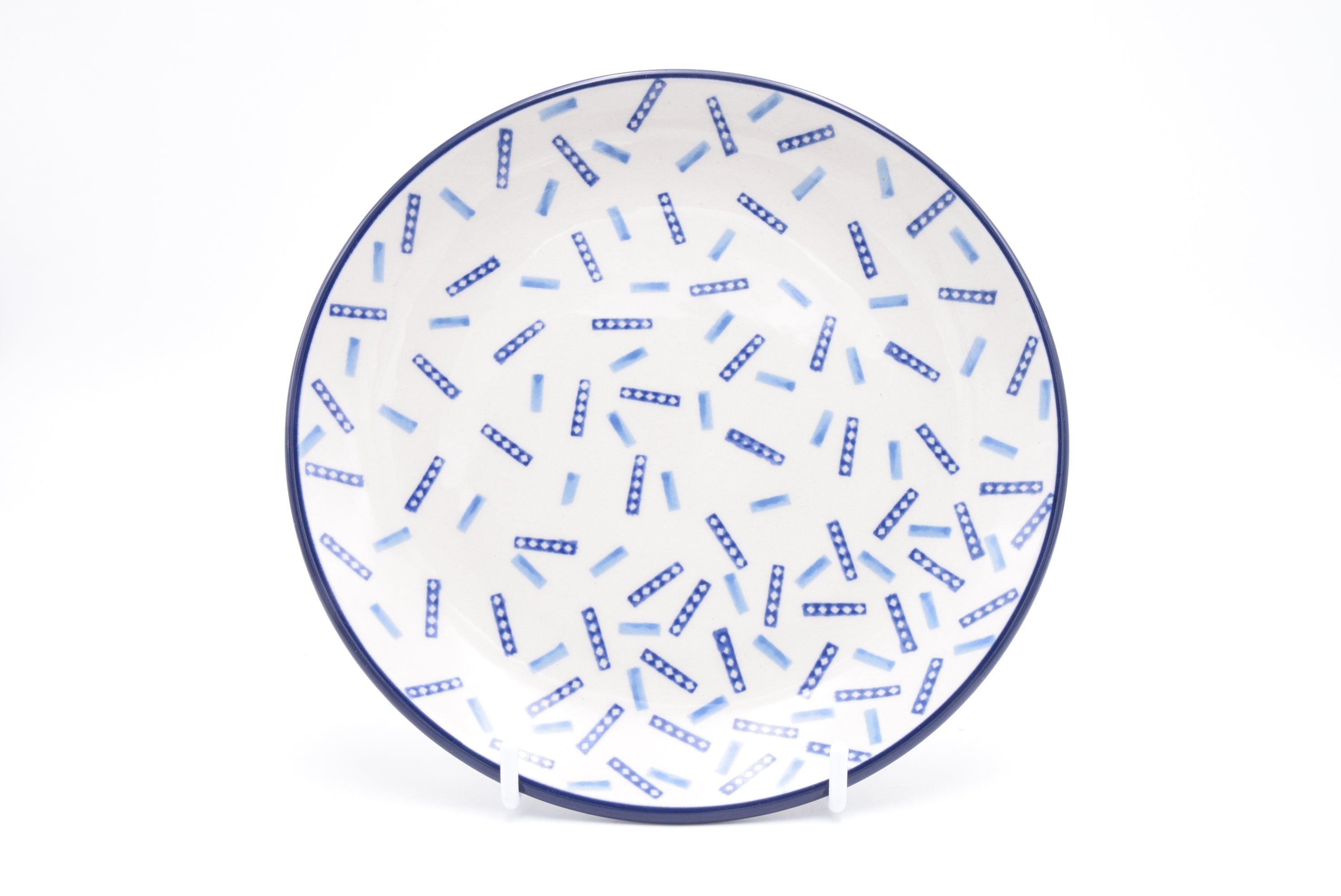 086 Bunzlau Ontbijtbord 2947 - Blij Blauw Bunzlau